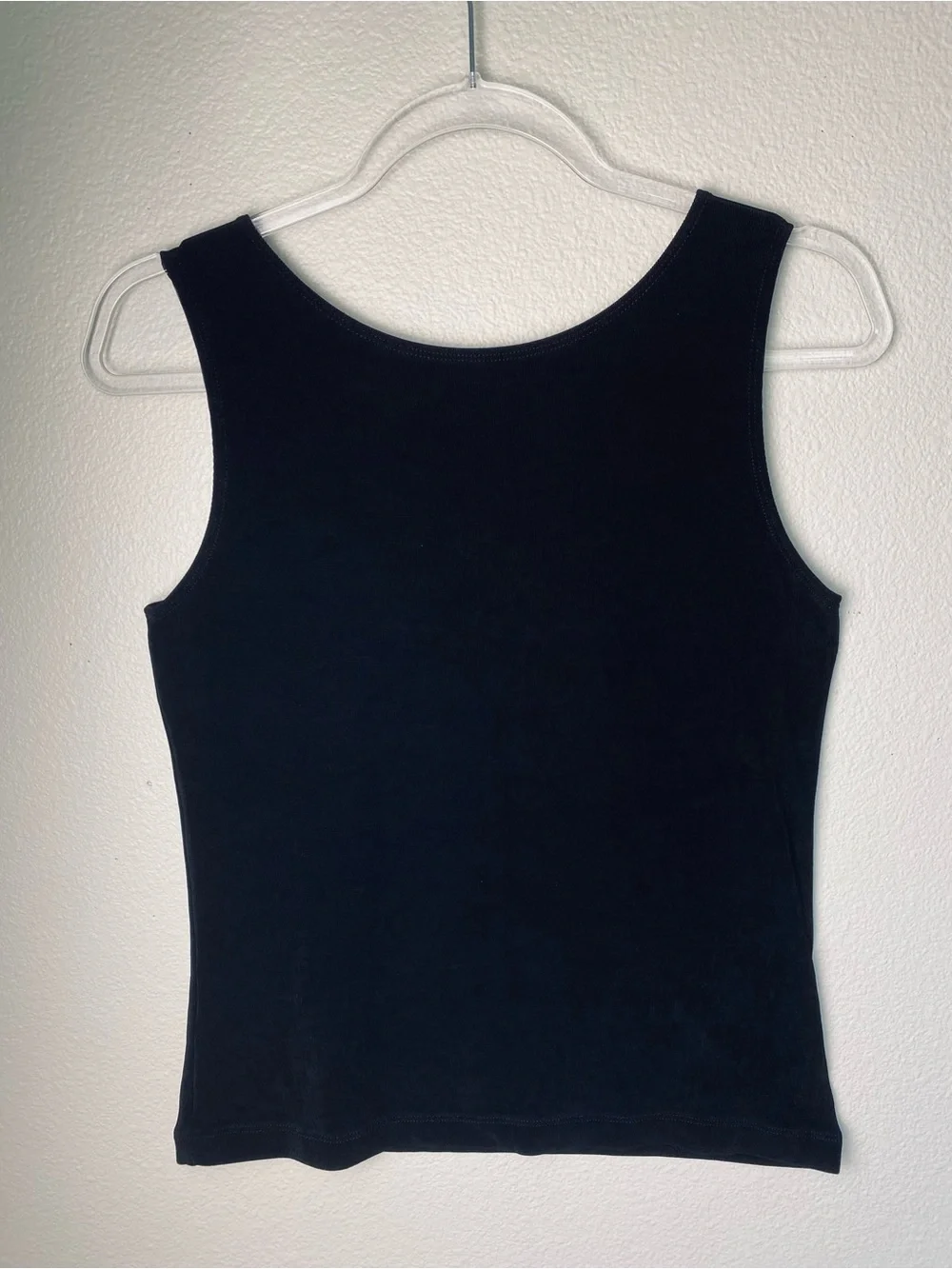 Chico’s Travelers Black SlinkyKnit  TankTop XS2 Travel Layering Capsule Wardrobe